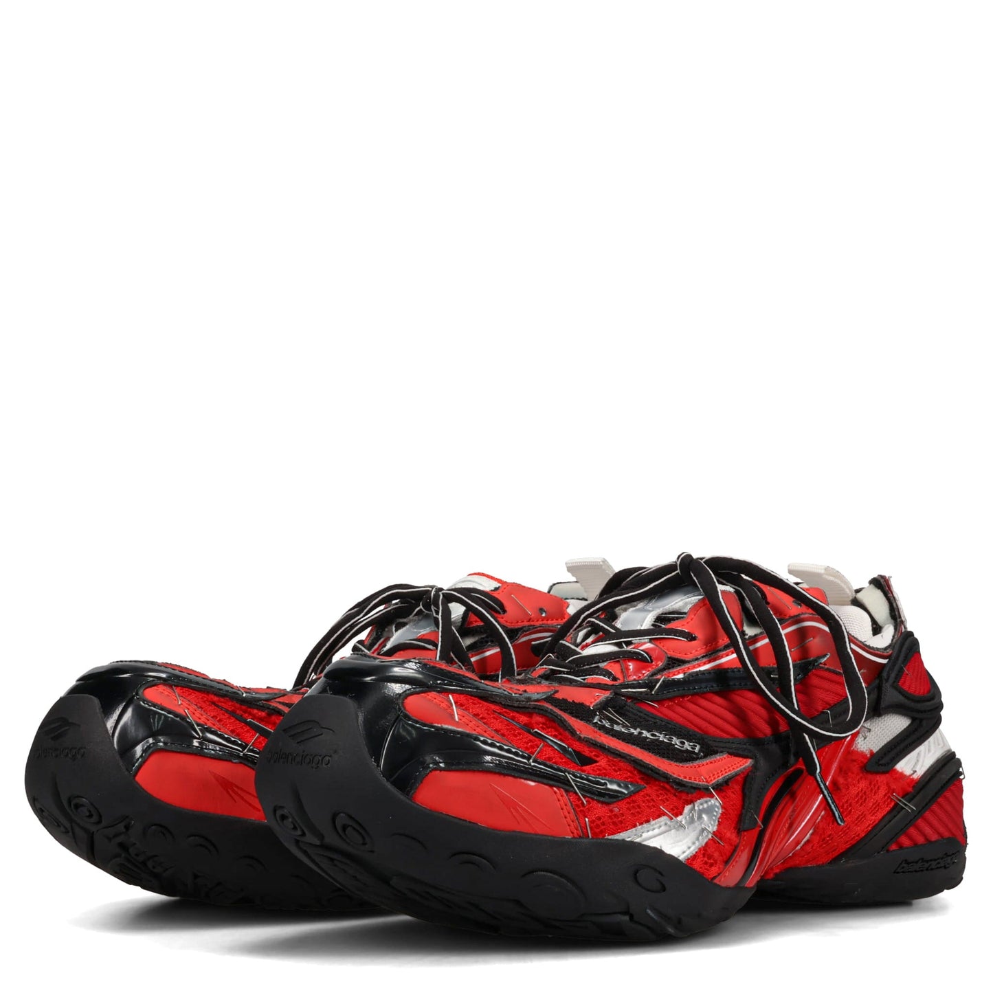 SOLELESS SNEAKER / 6119:RED/BLK/SILV/WHIT