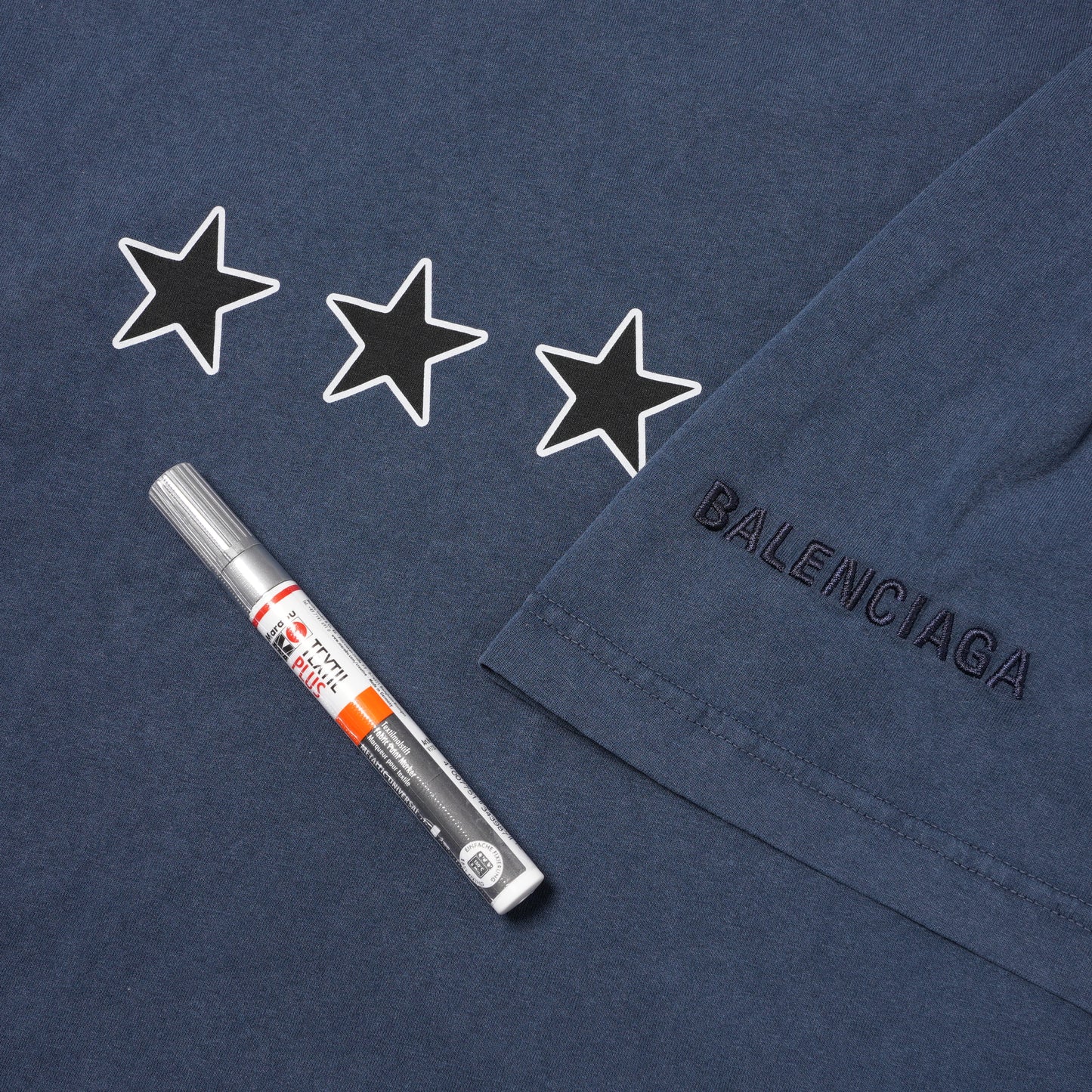 TWISTED T-SHIRT / 8806:WASHED NAVY