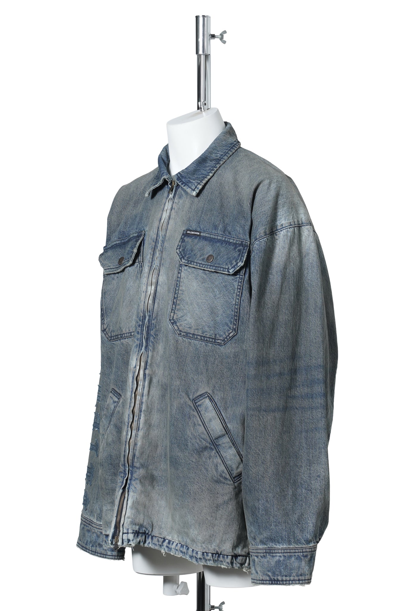 OVERSHIRT / 1505:DIRTY GREY/LIGHT BLUE