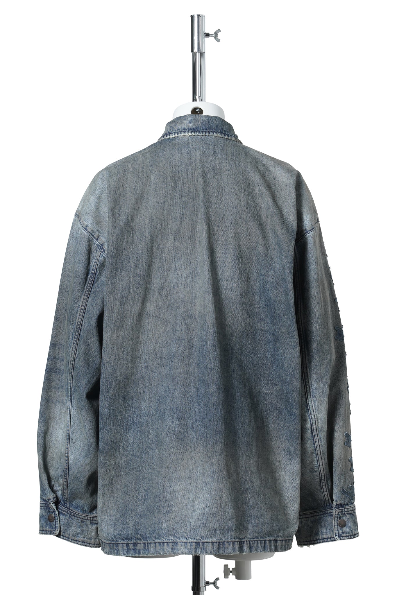 OVERSHIRT / 1505:DIRTY GREY/LIGHT BLUE