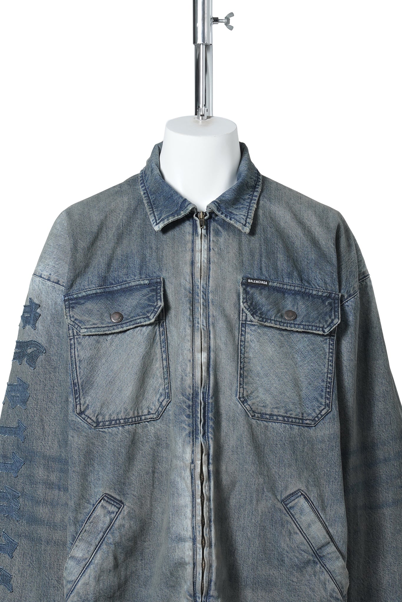 OVERSHIRT / 1505:DIRTY GREY/LIGHT BLUE