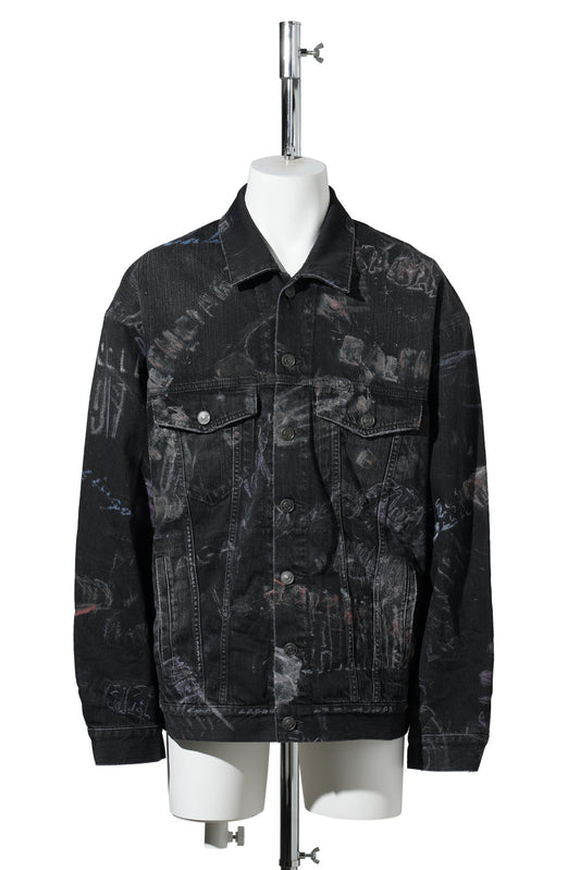 OVERSIZED JACKET / 1037:BLACK FADE OUT