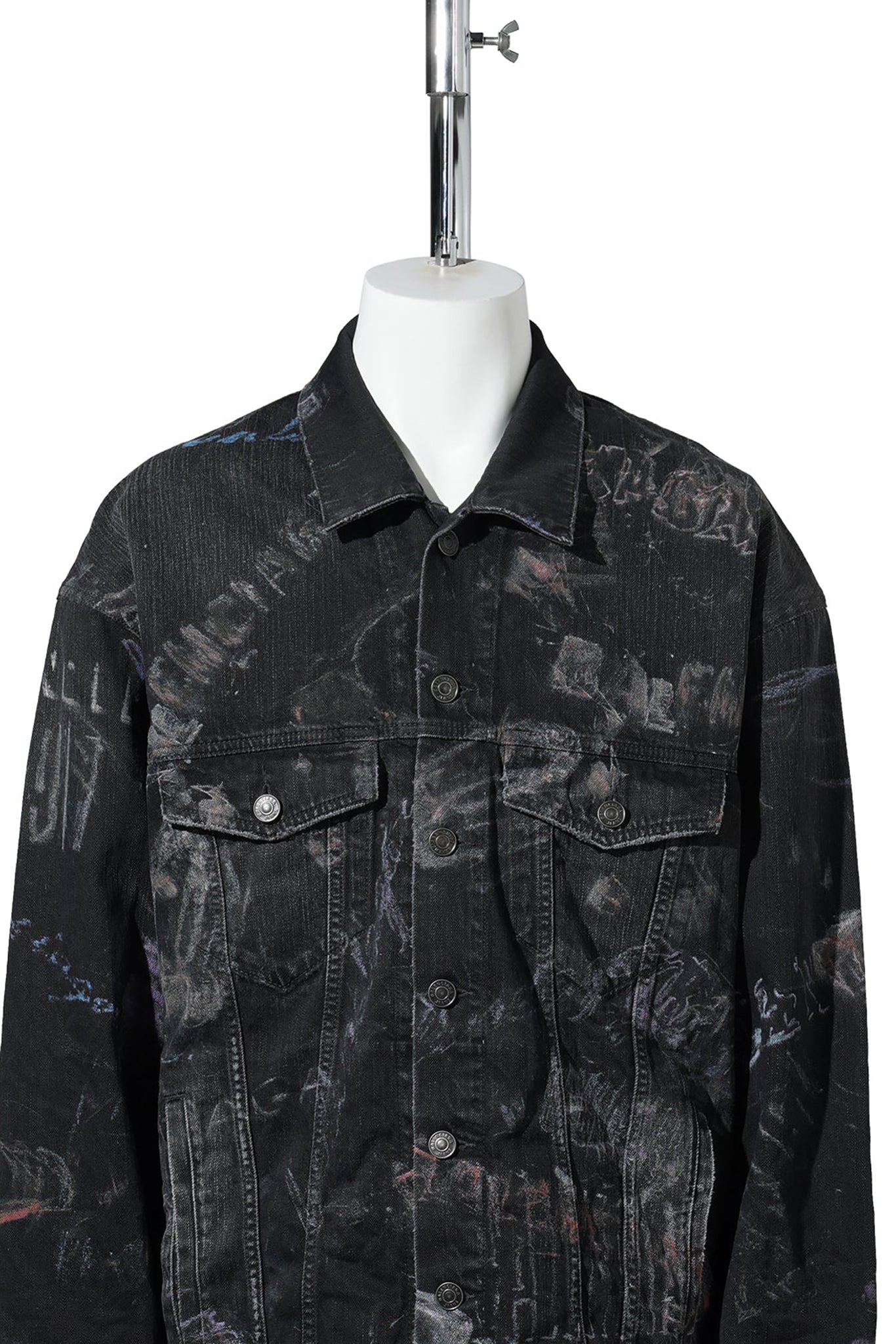 OVERSIZED JACKET / 1037:BLACK FADE OUT