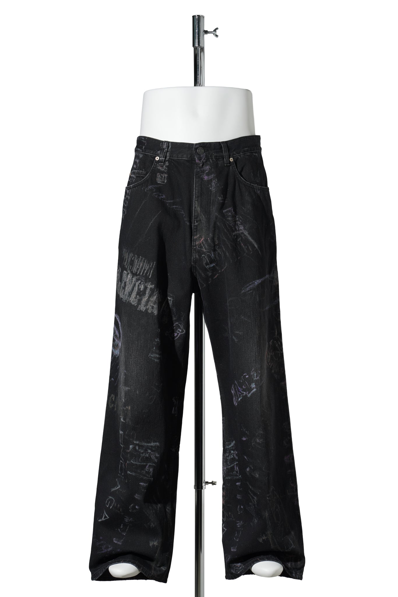 MINIMAL BAGGY PANTS / 1037:BLACK FADE OUT