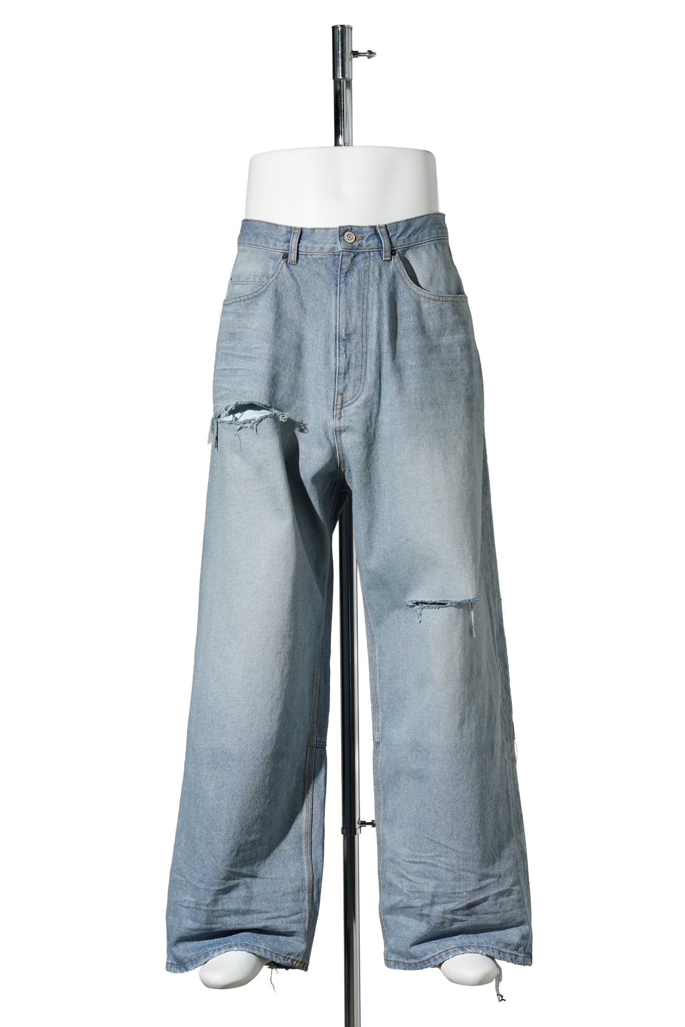 MINIMAL BAGGY PANTS / 4009:DIRTY LIGHT BLUE