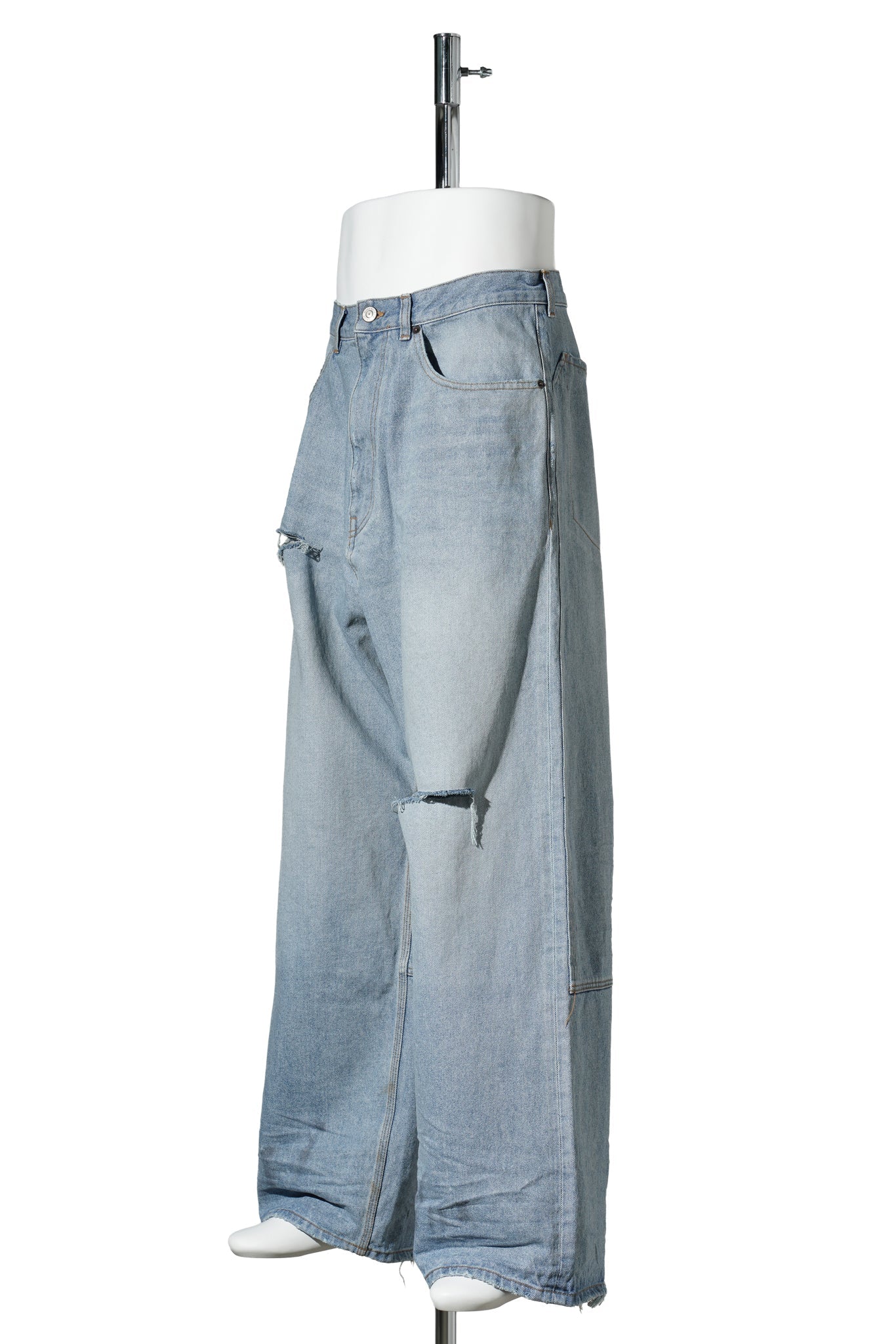 MINIMAL BAGGY PANTS / 4009:DIRTY LIGHT BLUE