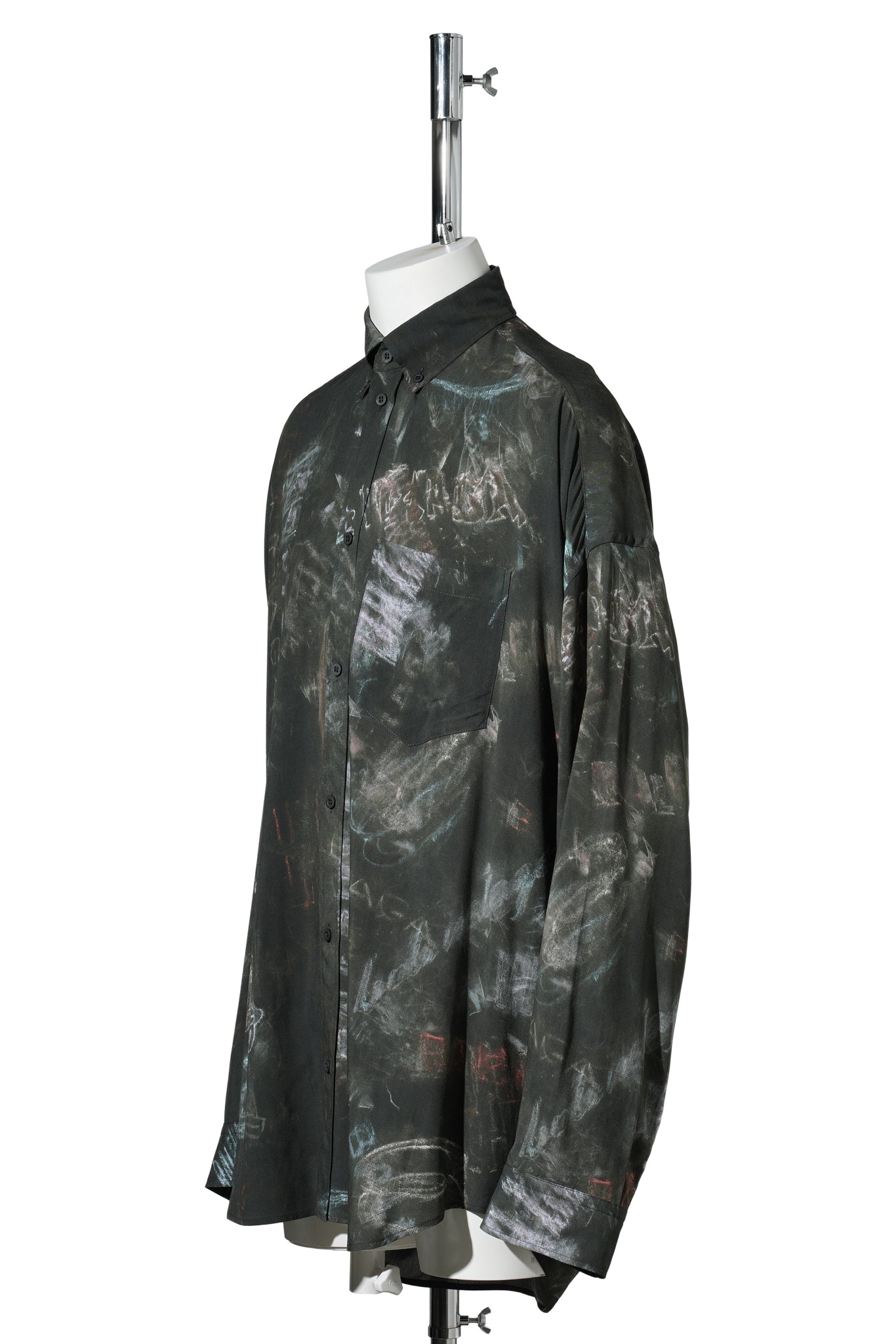 L/S COCOON SHIRT / 1055:WASHED BLACK