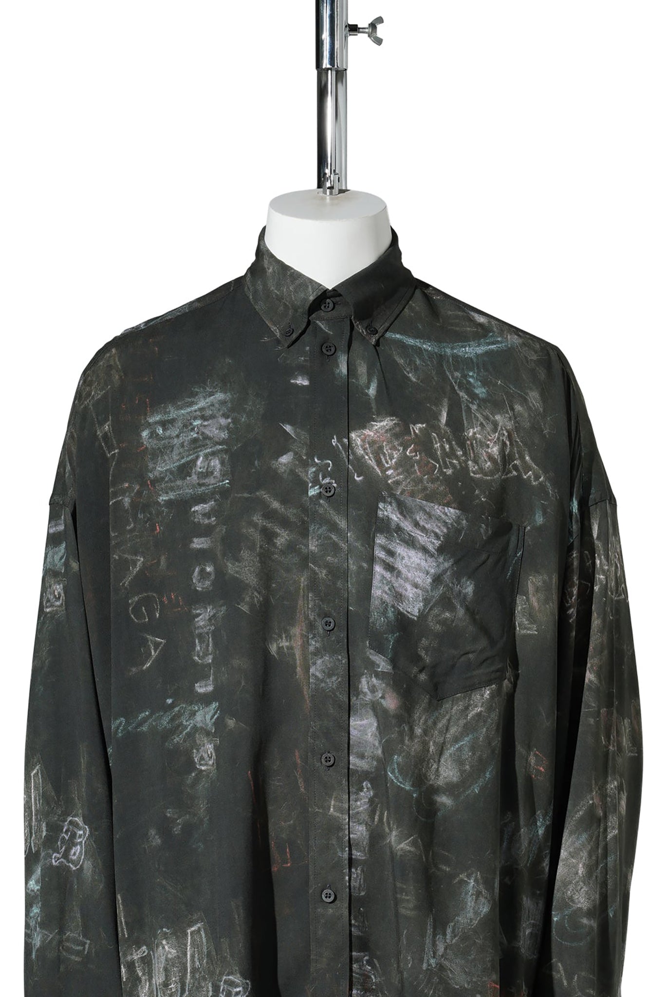 L/S COCOON SHIRT / 1055:WASHED BLACK
