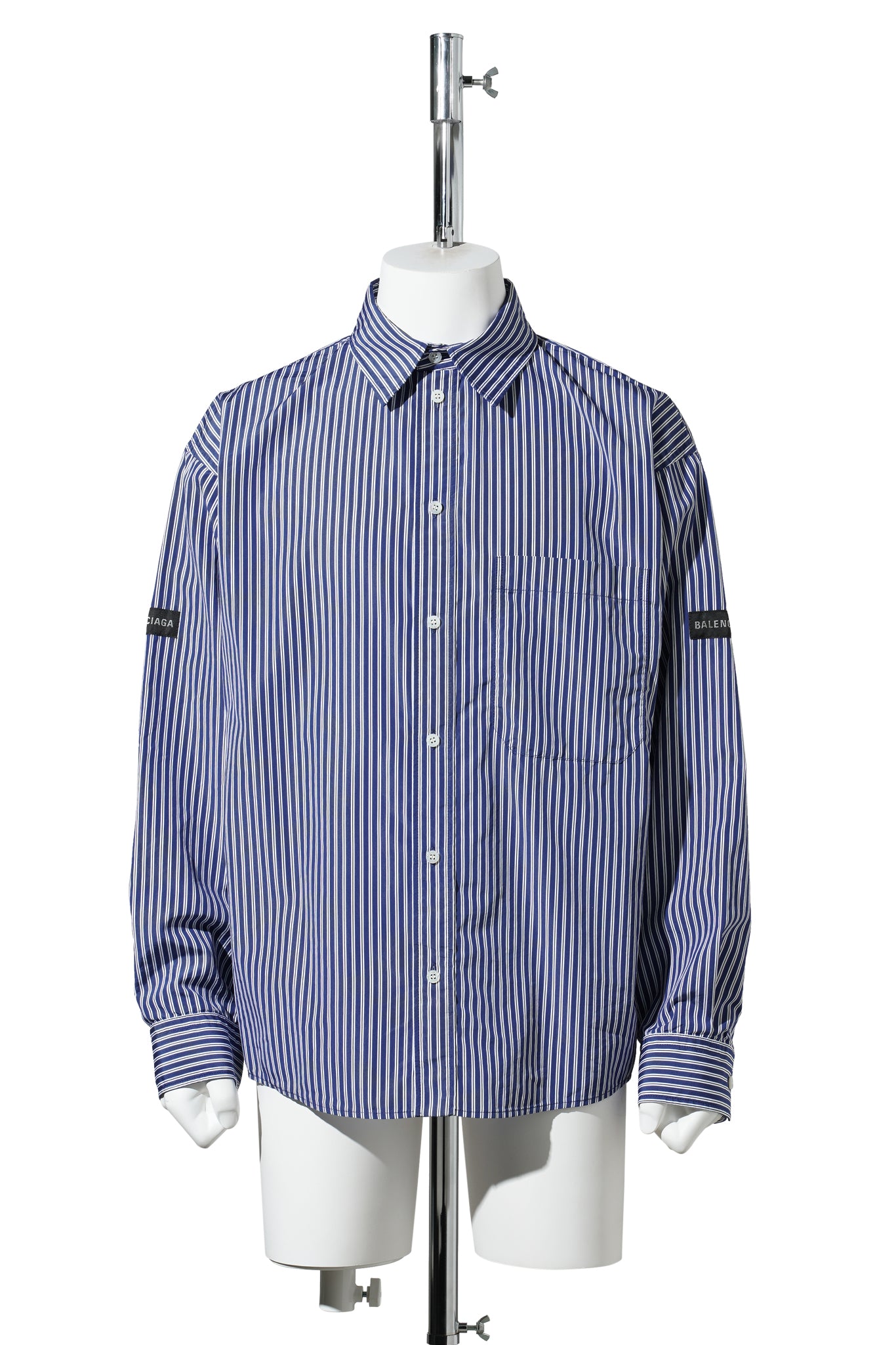 OVERSIZED SHIRT / 8502:NAVY/WHITE