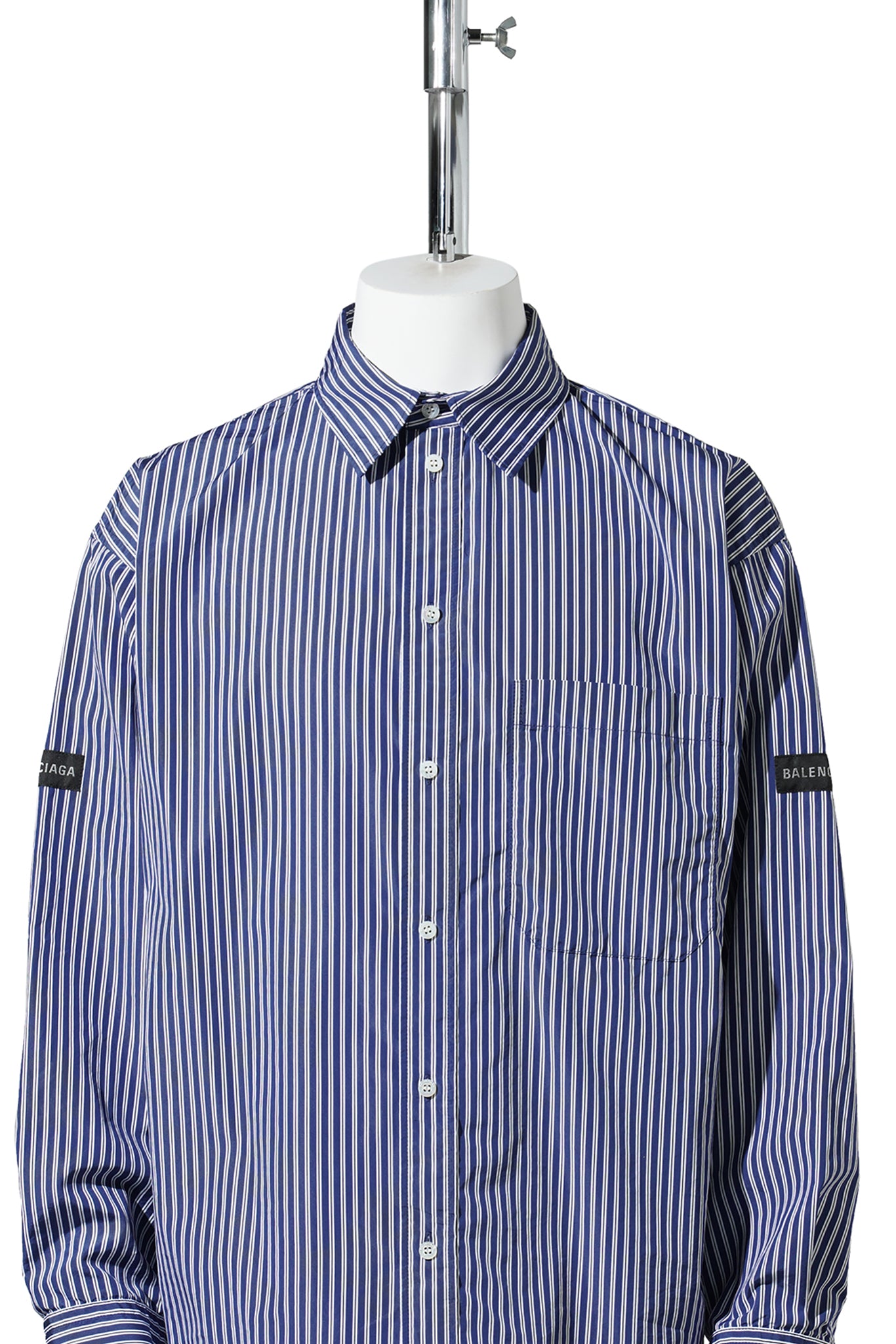 OVERSIZED SHIRT / 8502:NAVY/WHITE