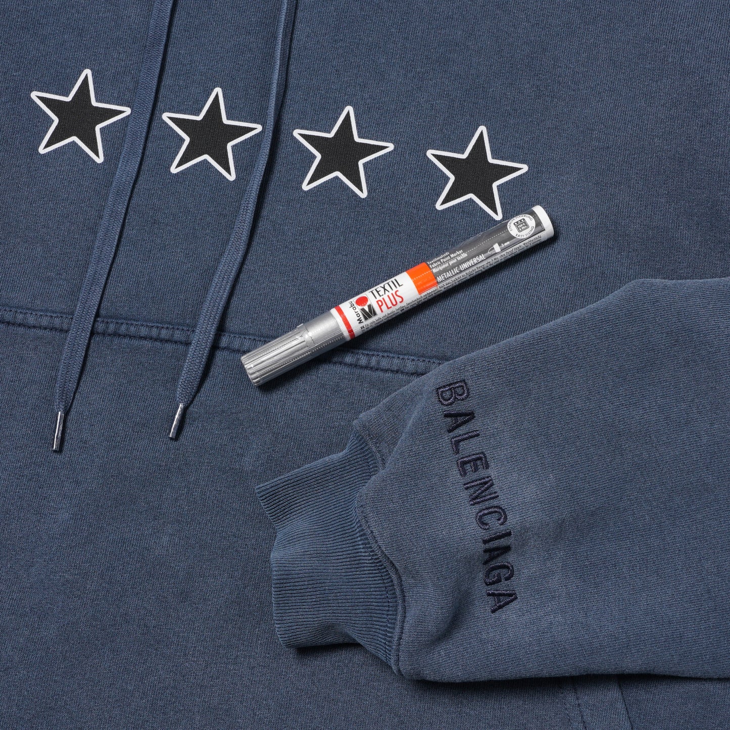 OVERSIZED HOODIE / 8806:WASHED NAVY