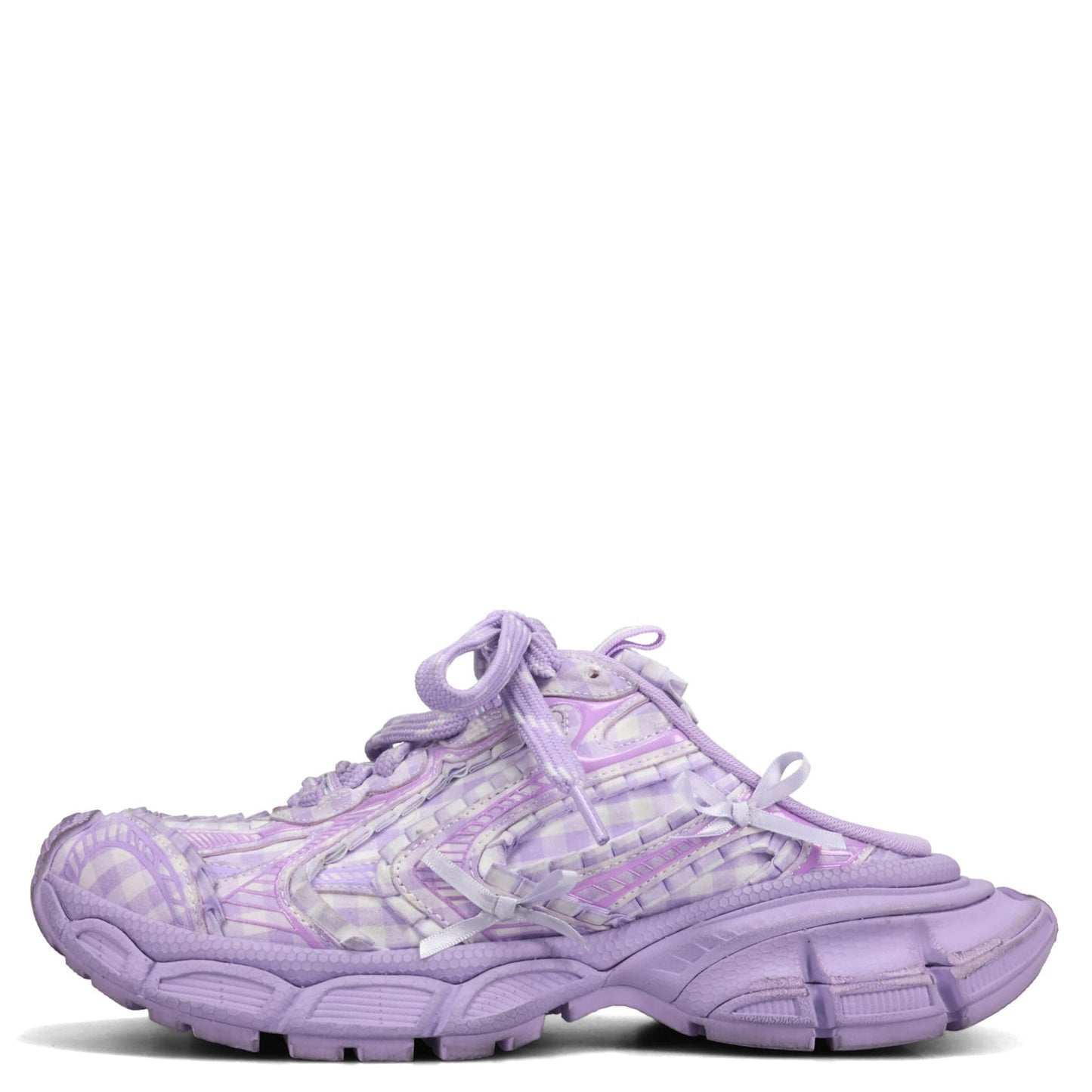 W 3XL MULE CHECK / 5550:LILAC MIX