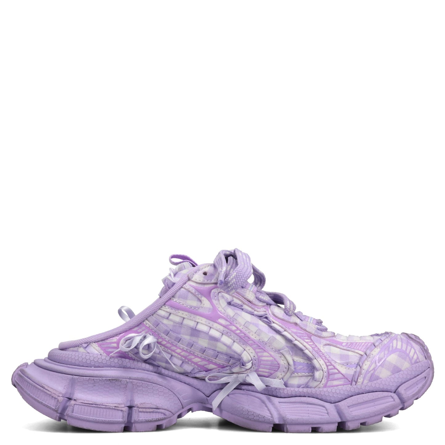 W 3XL MULE CHECK / 5550:LILAC MIX