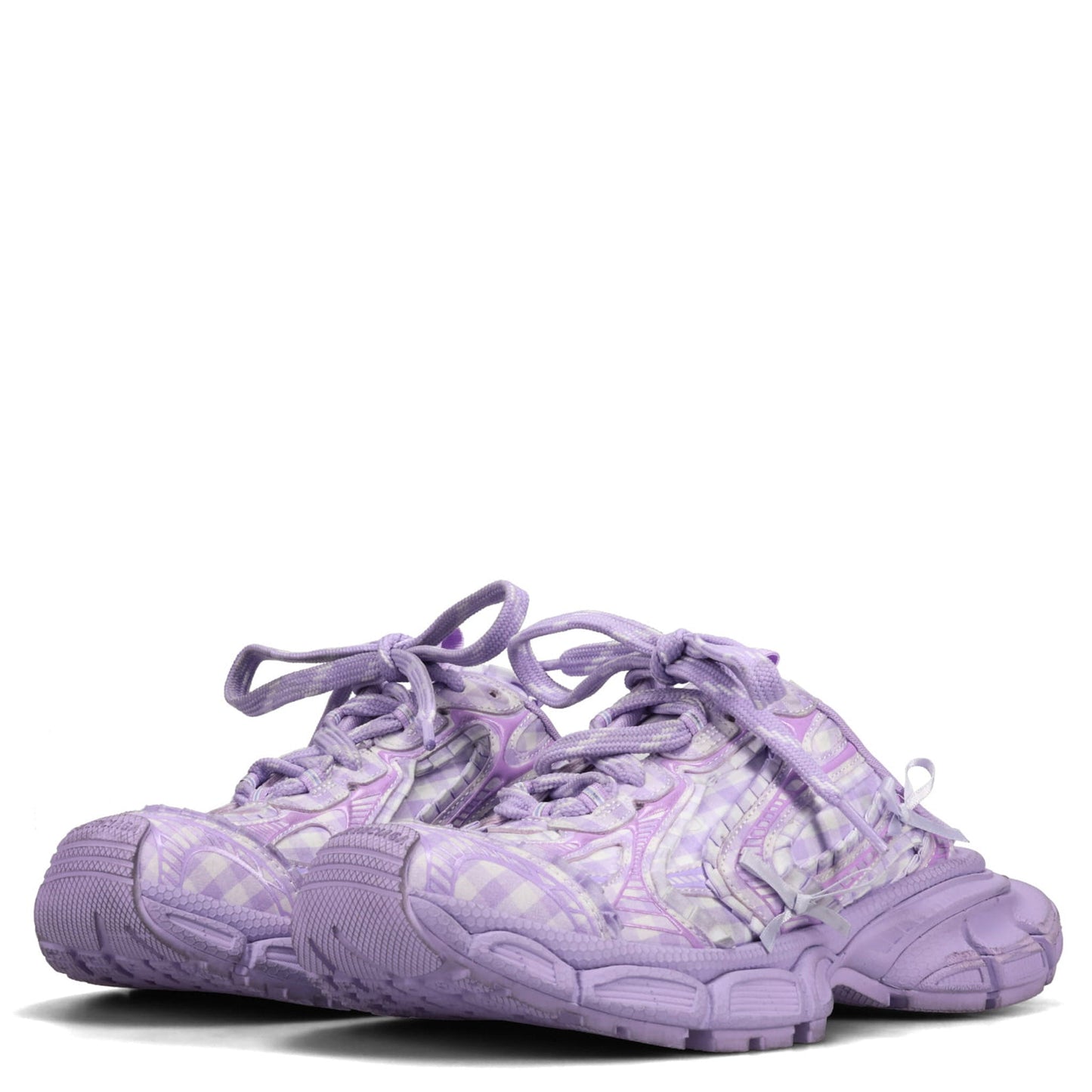 W 3XL MULE CHECK / 5550:LILAC MIX