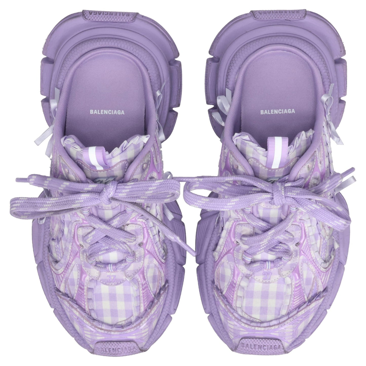 W 3XL MULE CHECK / 5550:LILAC MIX