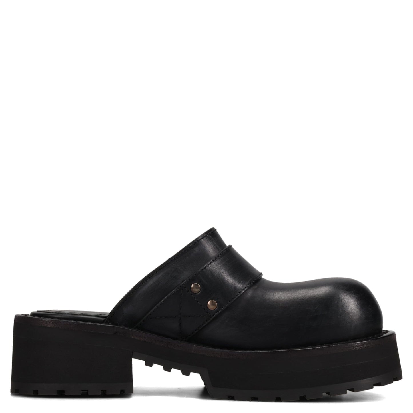 W VENOM MULE LEATH WO/MET ACC / 1081:BLACK/AG SILVER