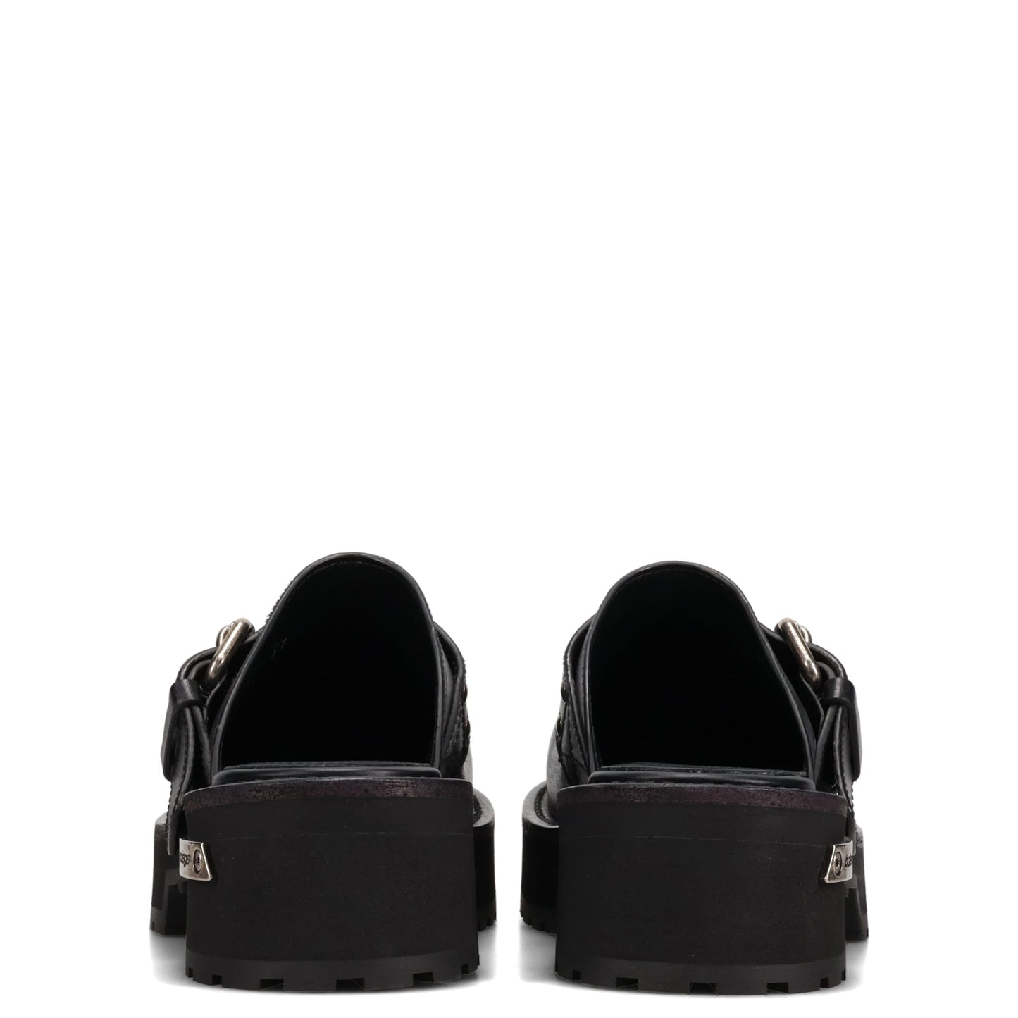 W VENOM MULE LEATH WO/MET ACC / 1081:BLACK/AG SILVER
