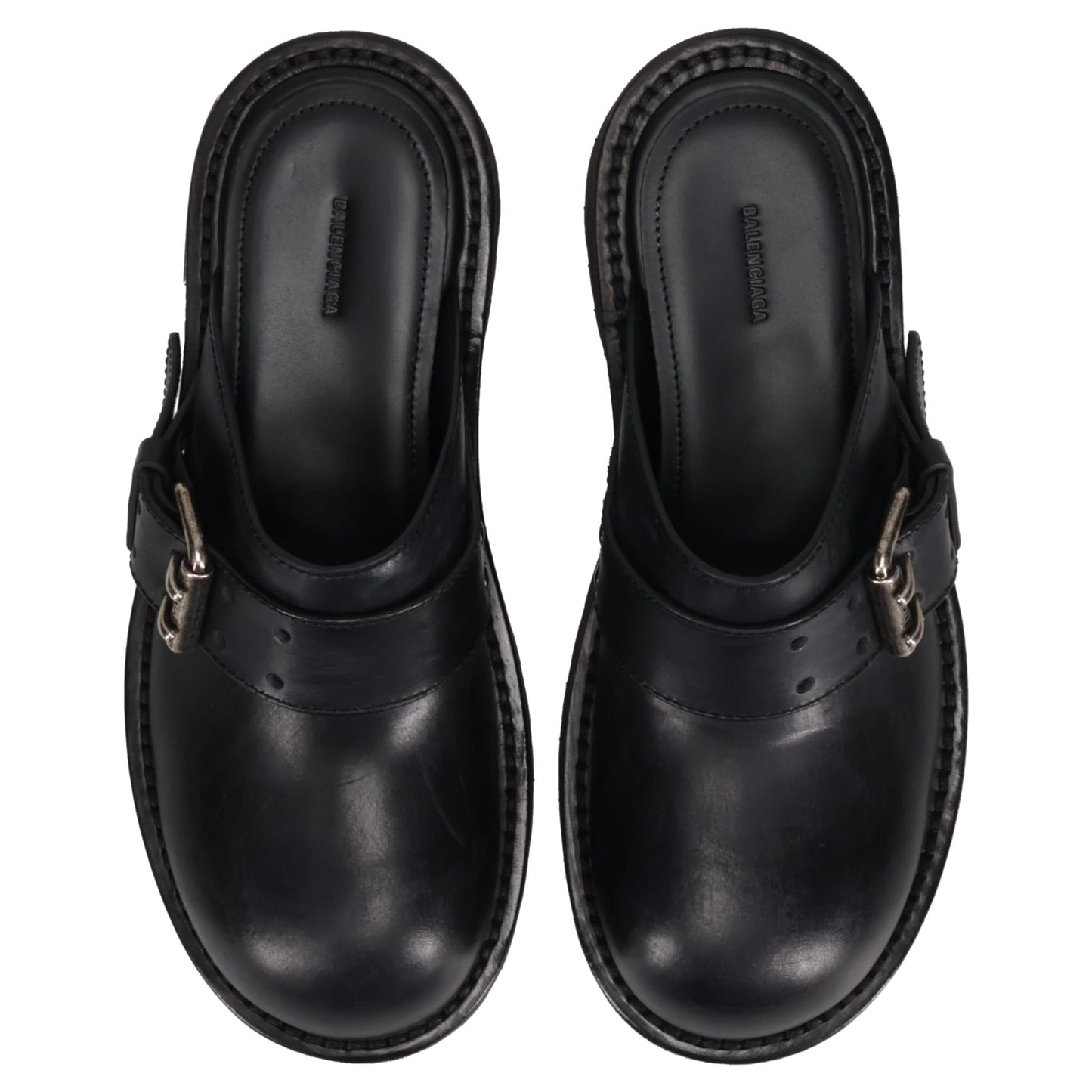 W VENOM MULE LEATH WO/MET ACC / 1081:BLACK/AG SILVER
