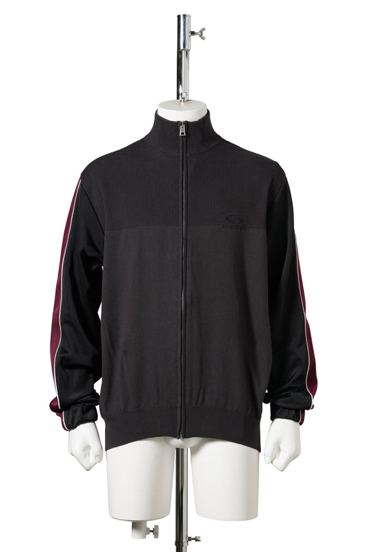 HYBRID ZIP-UP SWEATER / 1441:DARK GREY