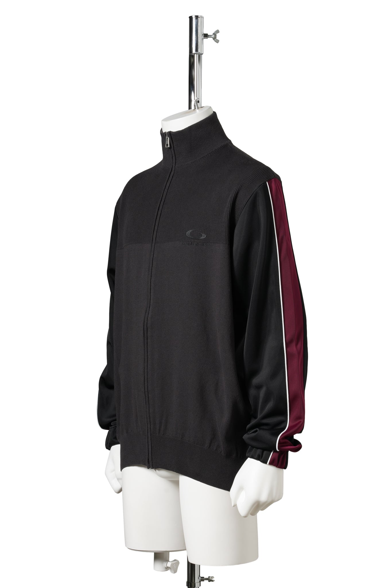 HYBRID ZIP-UP SWEATER / 1441:DARK GREY
