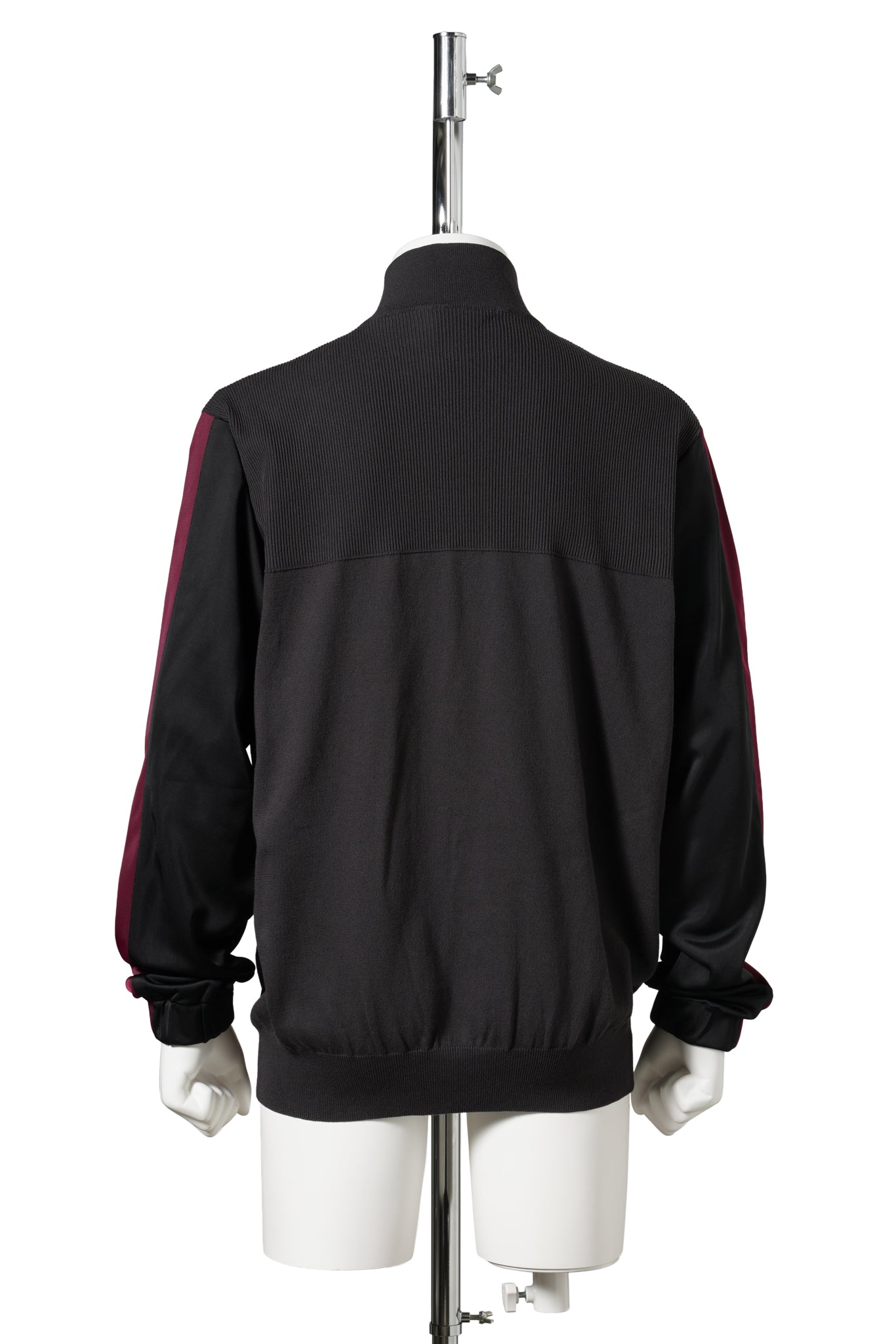 HYBRID ZIP-UP SWEATER / 1441:DARK GREY