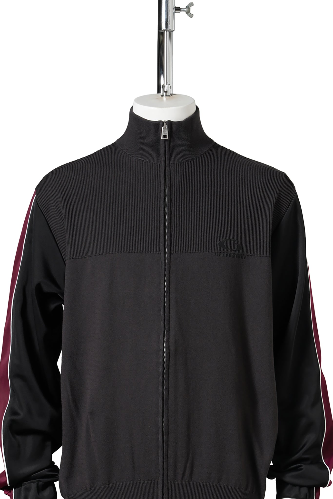 HYBRID ZIP-UP SWEATER / 1441:DARK GREY