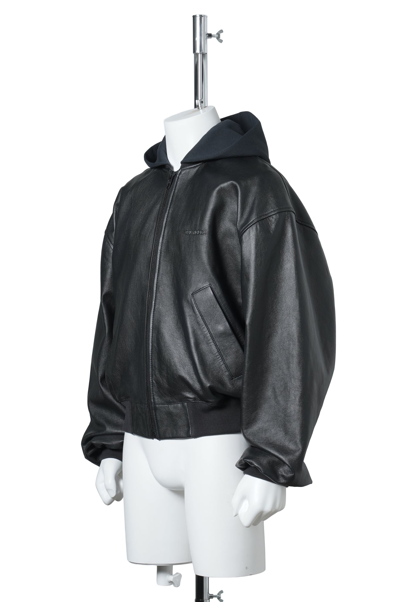 PRINTED HOODED JACKET / 1000:BLACK