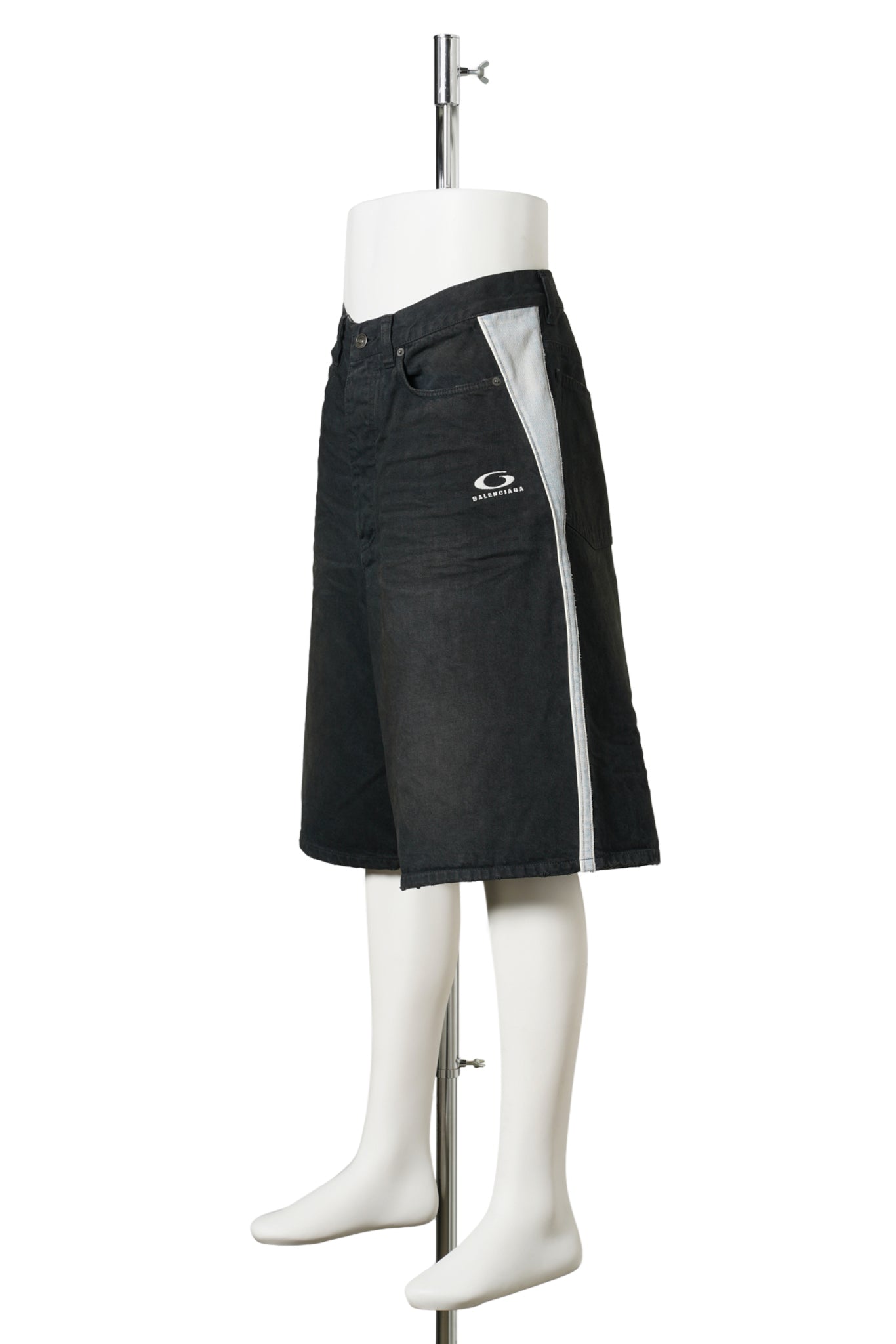 SHORTS WITH PIPING DETAILS / 2279:DARK BROWN/BLACK