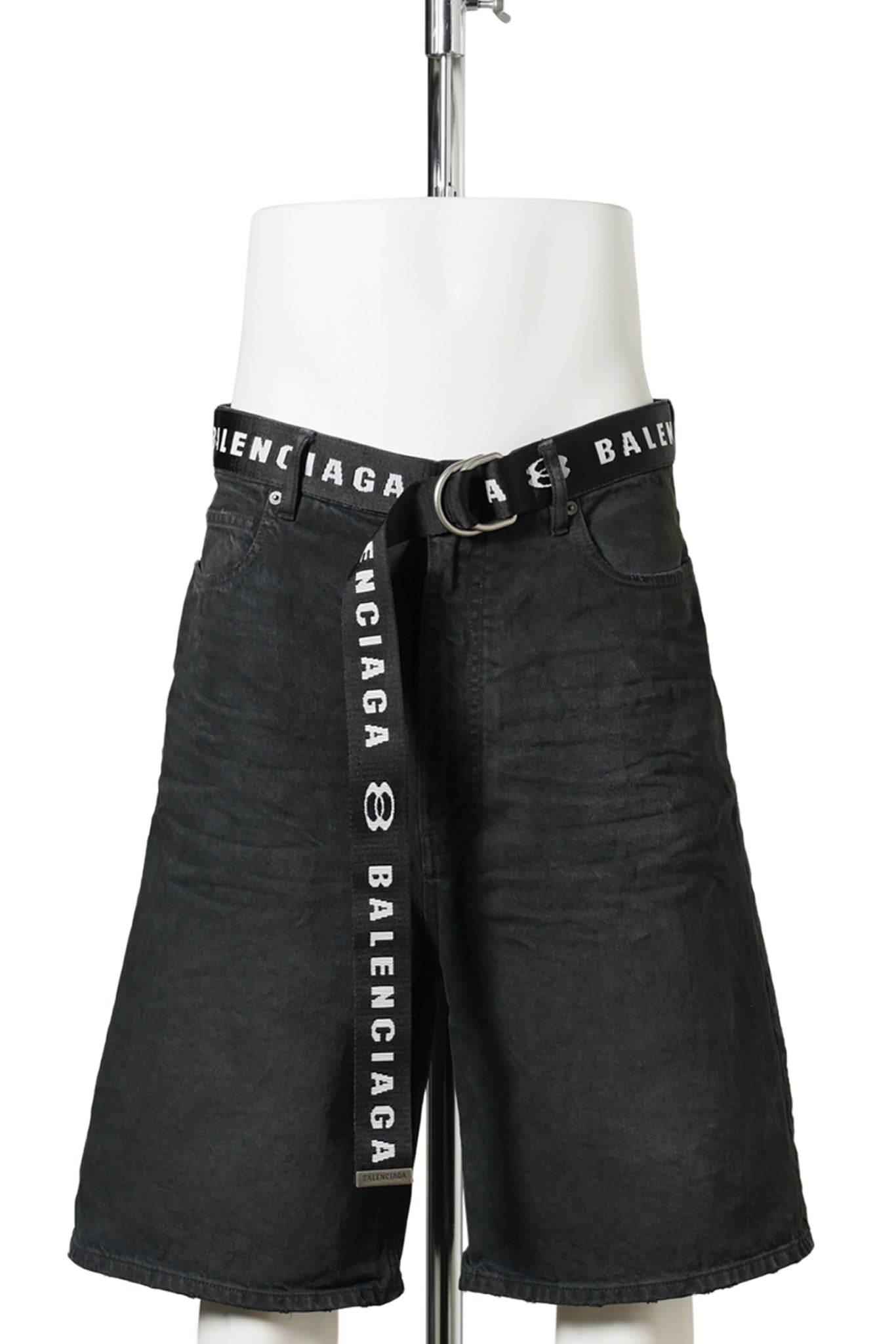 BELTED SHORTS / 2279:DARK BROWN/BLACK