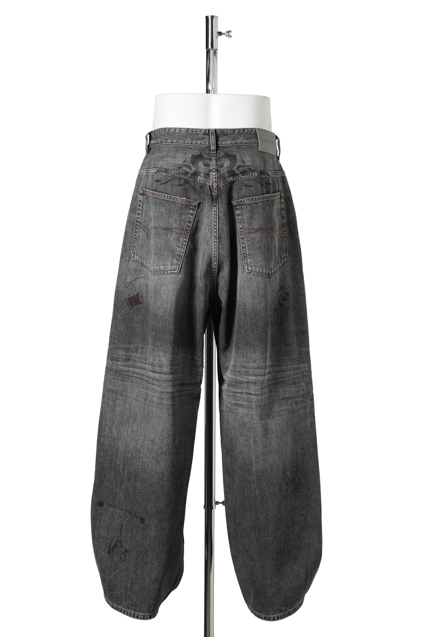 TATTOO BAGGY PANTS / 1441:DARK GREY