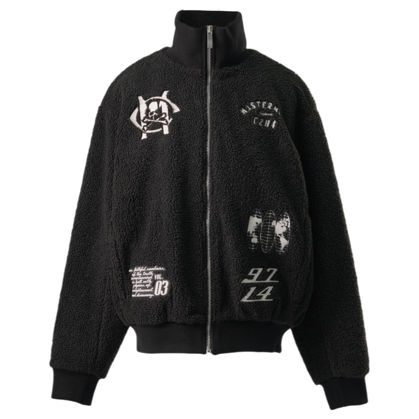 FLEECE JACKET / FUZZY BLACK