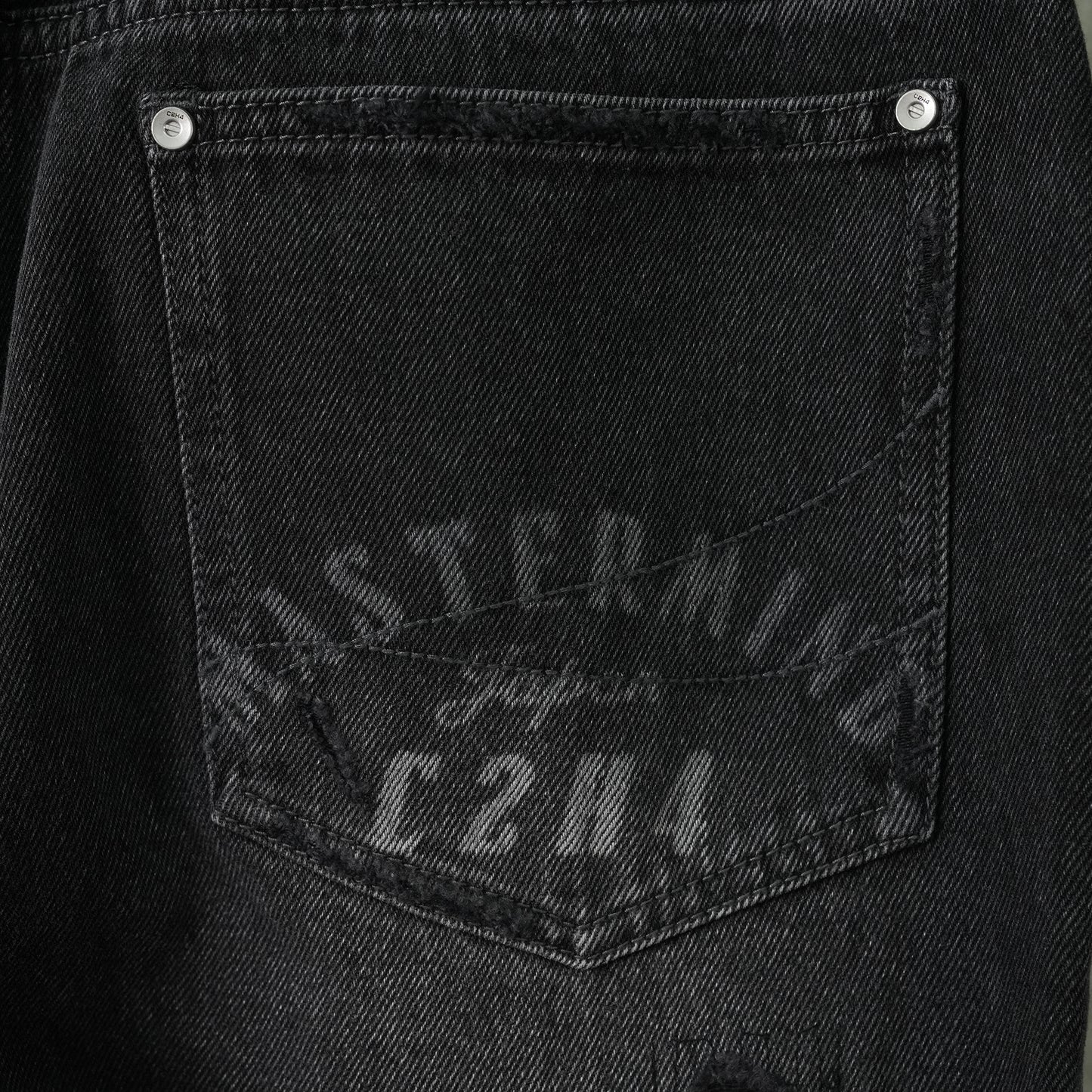 TOTEM LASER JEANS / FADED BLACK