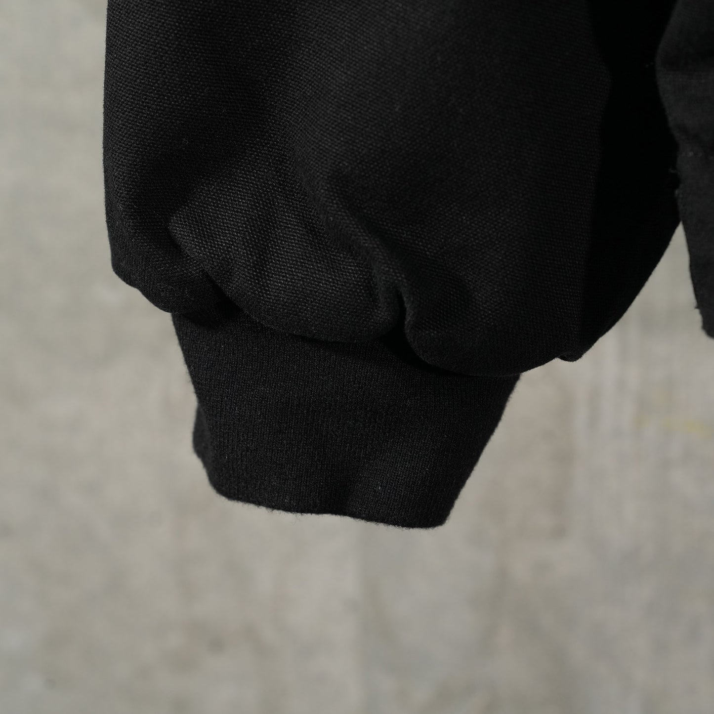 CANVAS ZIP UP JACKET / BLACK