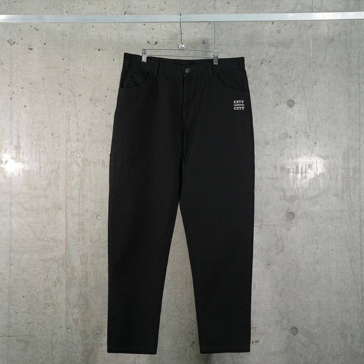 CANVAS BUGGY PANTS / BLACK