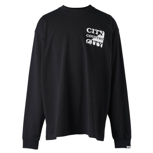 COTTON L/S T-SHIRT / BLACK