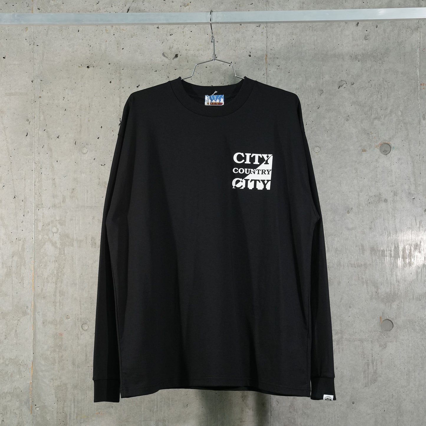 COTTON L/S T-SHIRT / BLACK