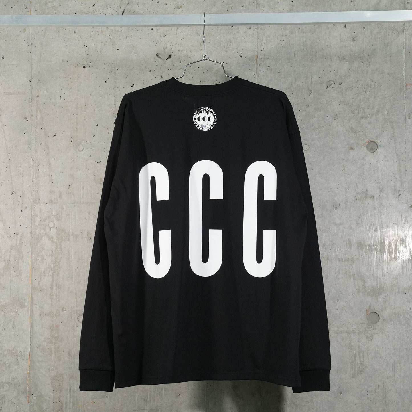 COTTON L/S T-SHIRT / BLACK