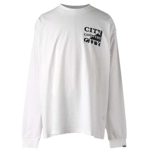 COTTON L/S T-SHIRT / WHITE