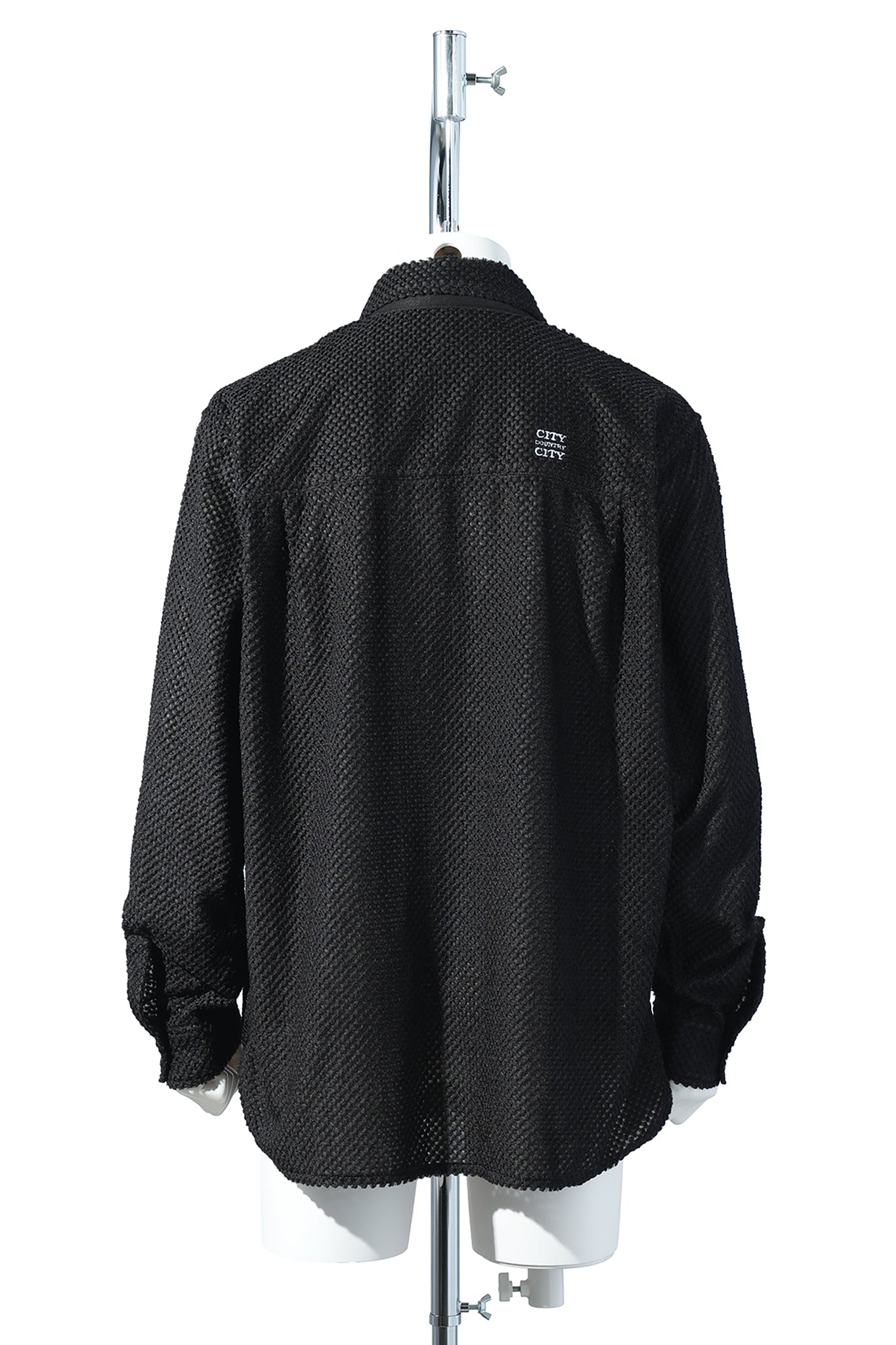 OCTA ZIP UP SHIRTS JACKET / BLACK