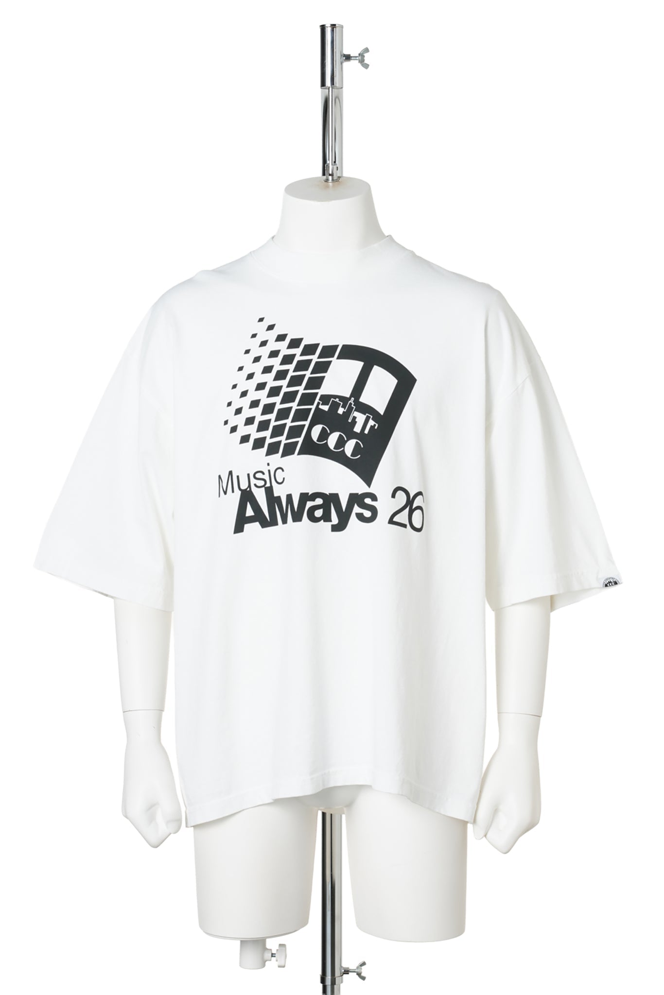 CITY COUNTRY CITY X IS-NESS MUSIC T-SHIRT MUSIC ALEAYS / WHITE
