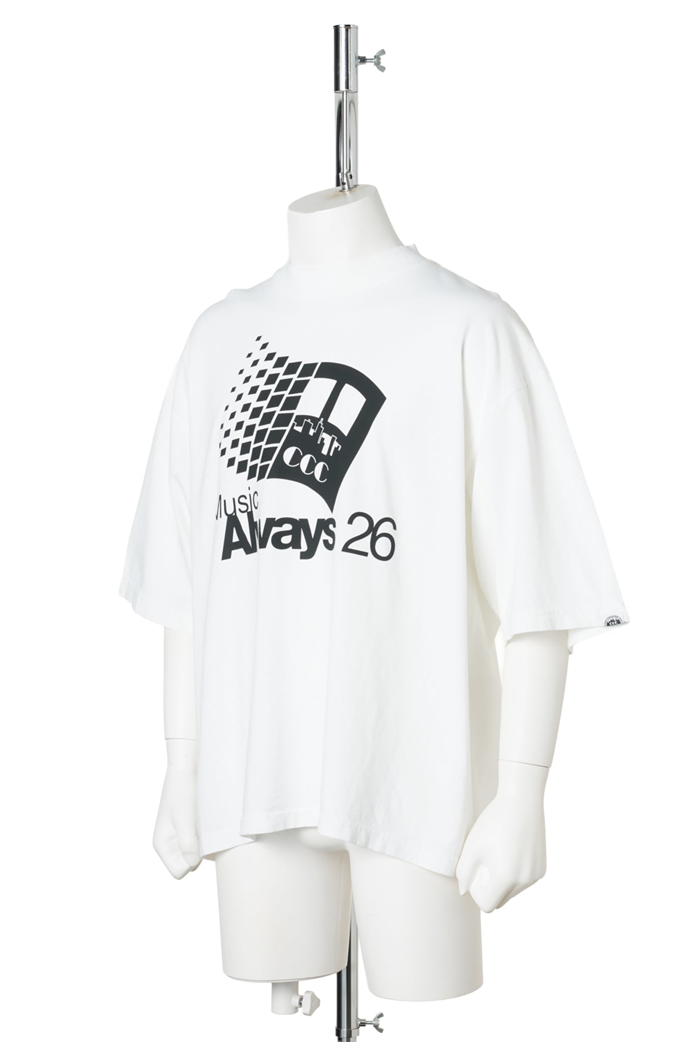 CITY COUNTRY CITY X IS-NESS MUSIC T-SHIRT MUSIC ALEAYS / WHITE