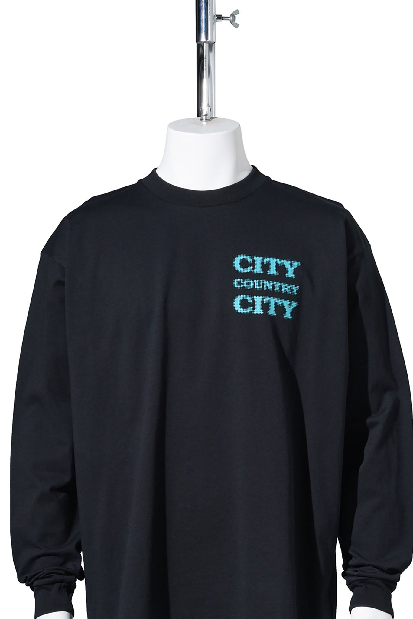 COTTON L/S T-SHIRT_CITY COUNTRY CITY / BLACK