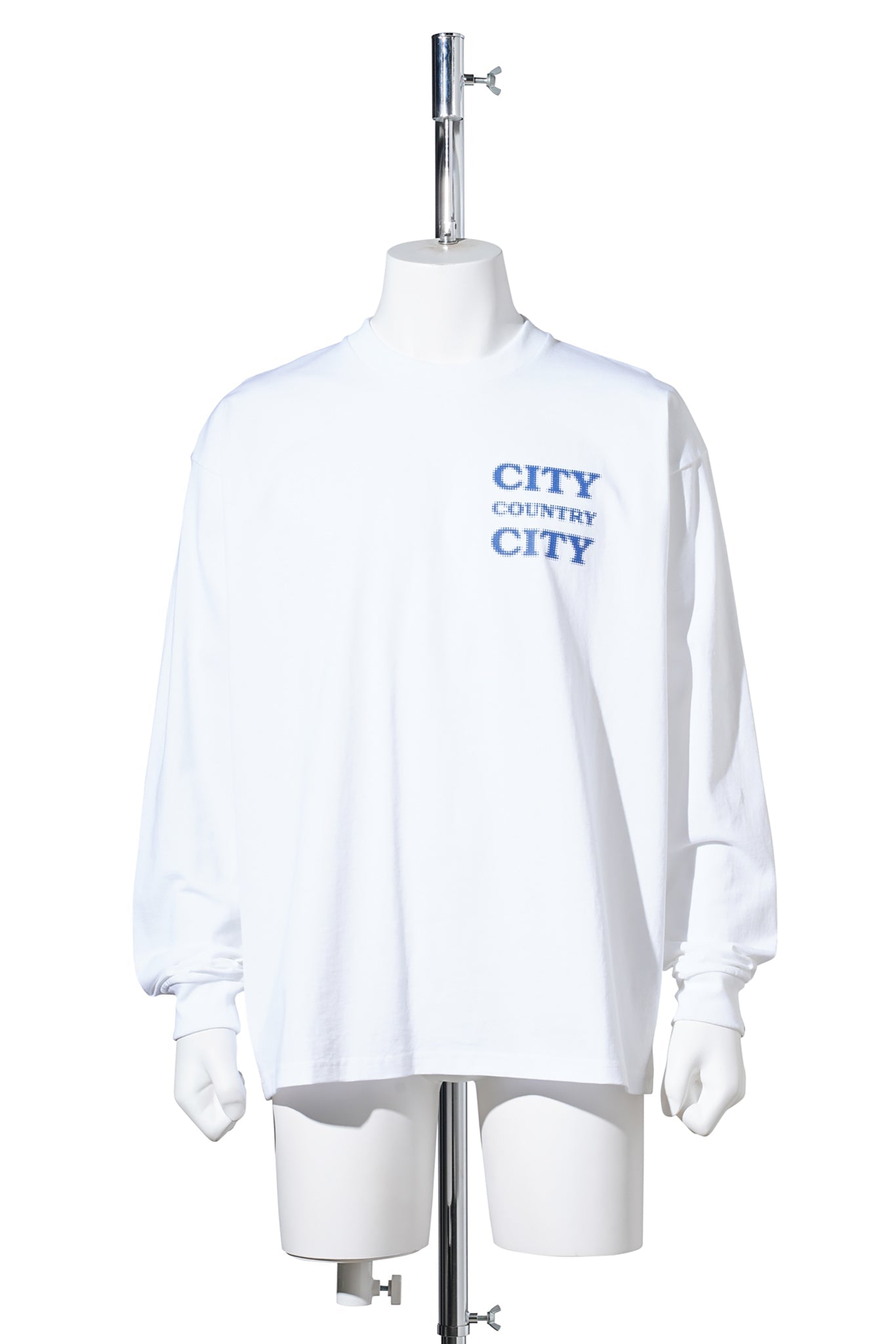 COTTON L/S T-SHIRT_CITY COUNTRY CITY / WHITE