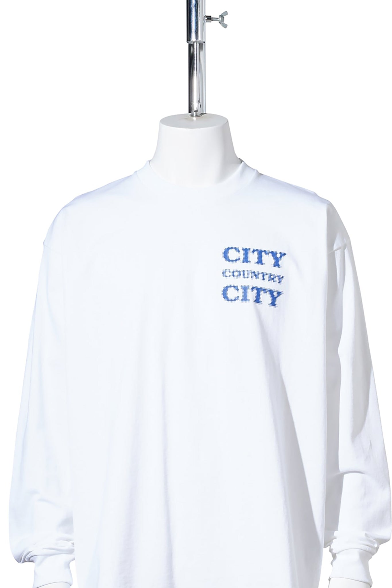 COTTON L/S T-SHIRT_CITY COUNTRY CITY / WHITE