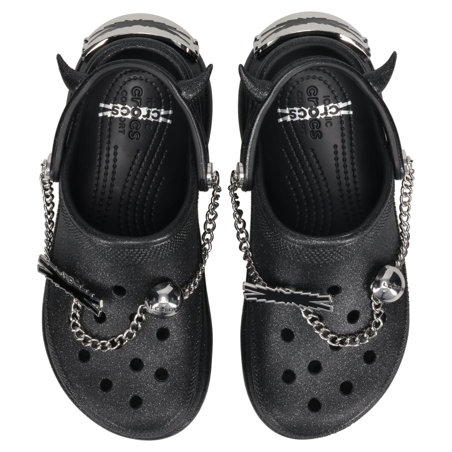 LE SSERAFIM Crocs BAE CLOG / 9DO:GLITTER/BLACK