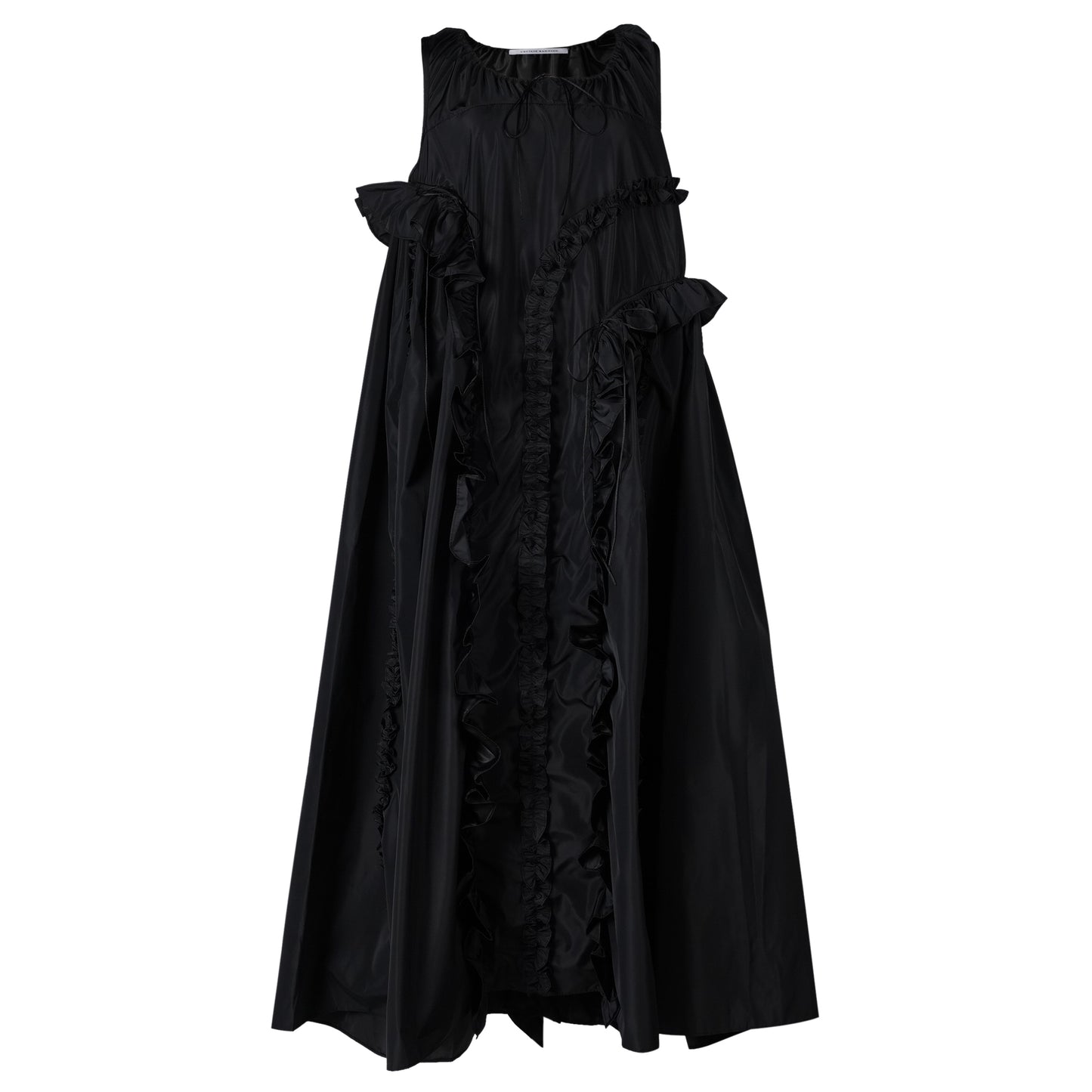 OPAL DRESS RECYCLED FAILLE / BLACK