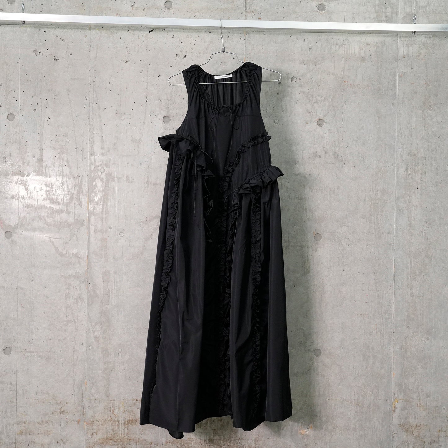 OPAL DRESS RECYCLED FAILLE / BLACK