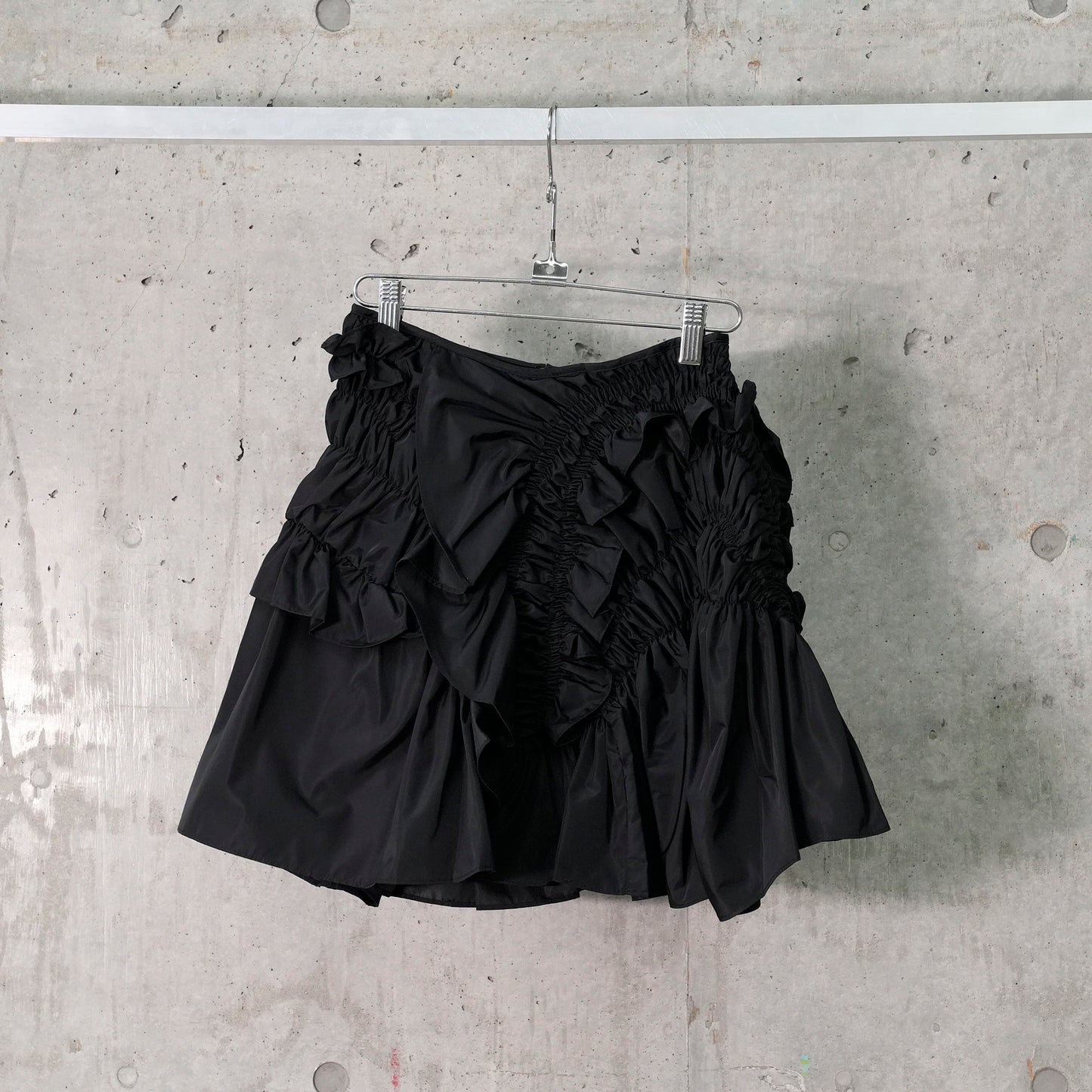 ODESSA SKIRT RECYCLED FAILLE / BLACK