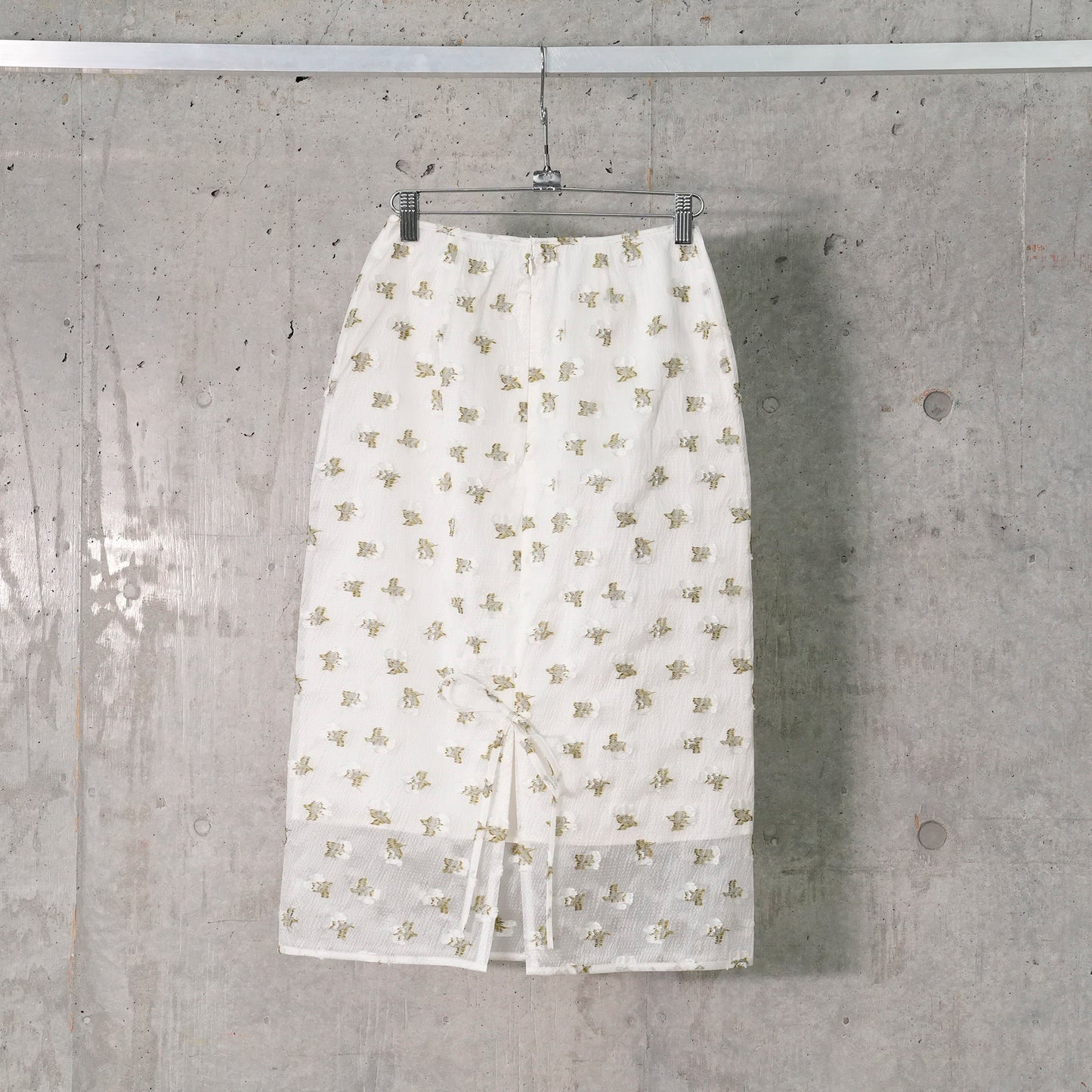 ALLEGRA SKIRT KADO FIL-COUPÉ / CLEAR/OLIVE