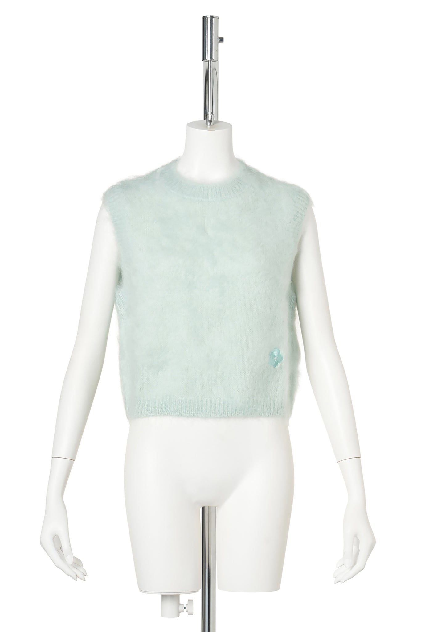VEST WITH BACK BUTTON CLOSURE / MINT